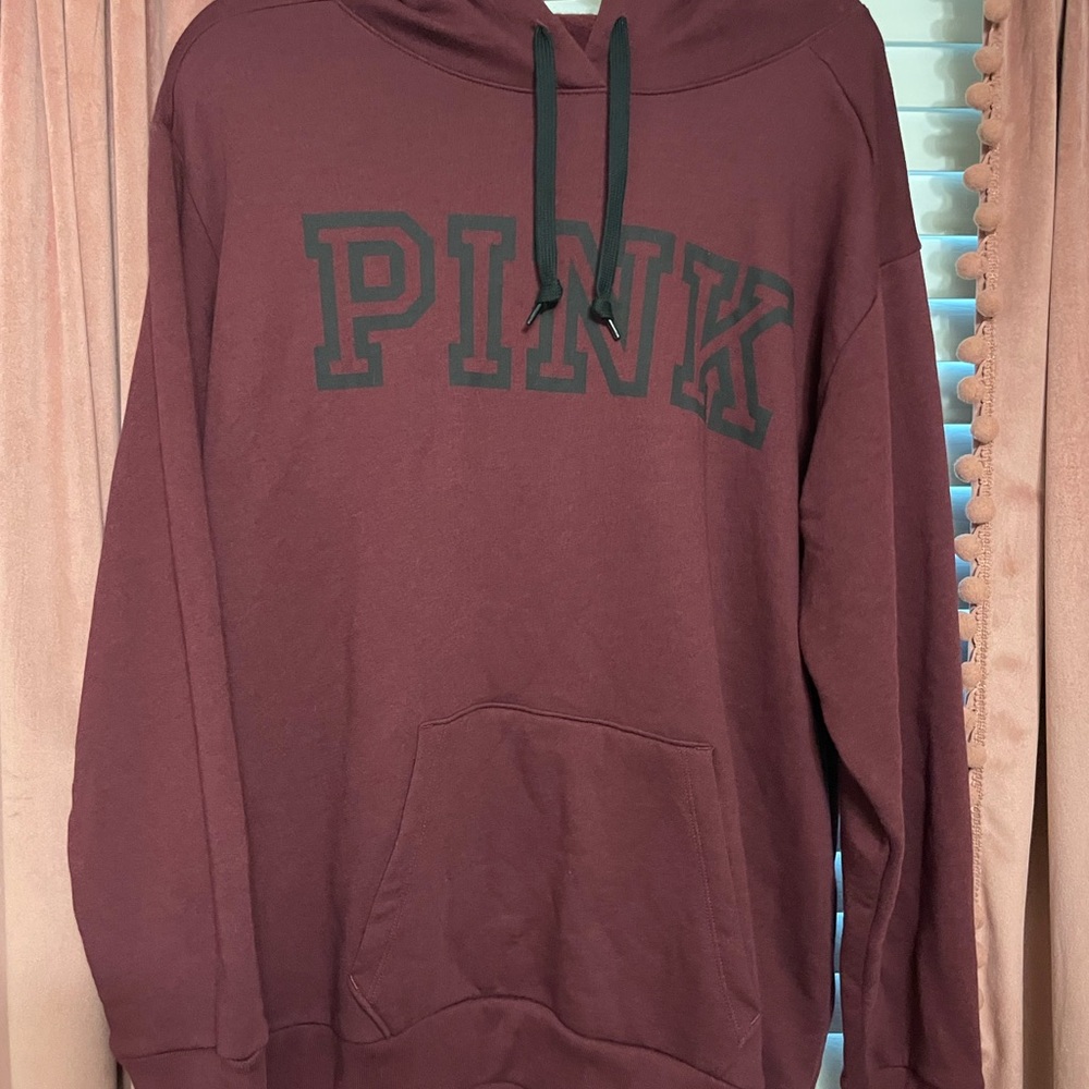 PINK Victoria's Secret Burgundy Hoodie